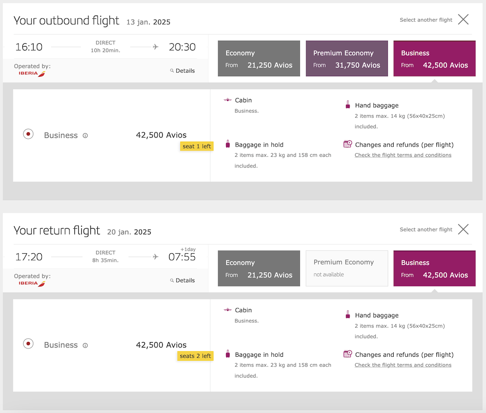 a screenshot of a flight schedule