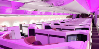 Virgin Atlantic A350-1000 Upper Class Cabin