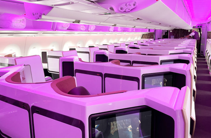 Virgin Atlantic A350-1000 Upper Class Cabin