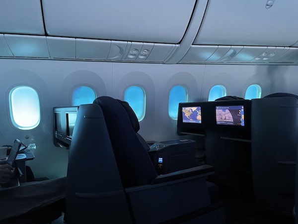 United Airlines 787-9 Business Class Seat