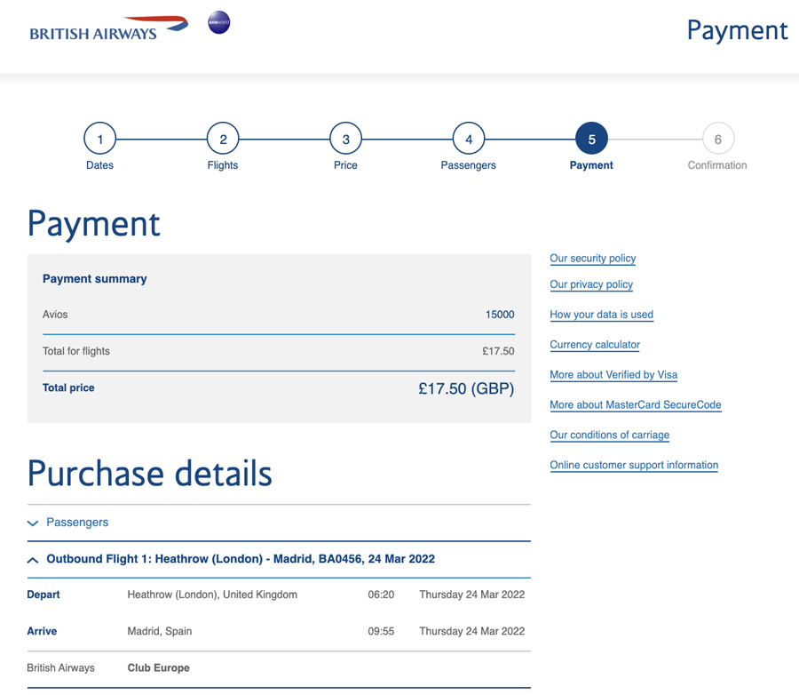 a screenshot of a payment