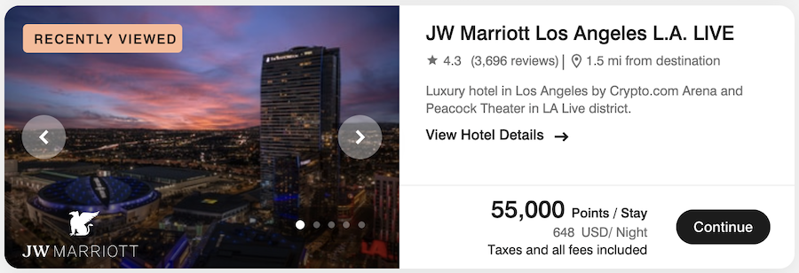 a screenshot of a hotel