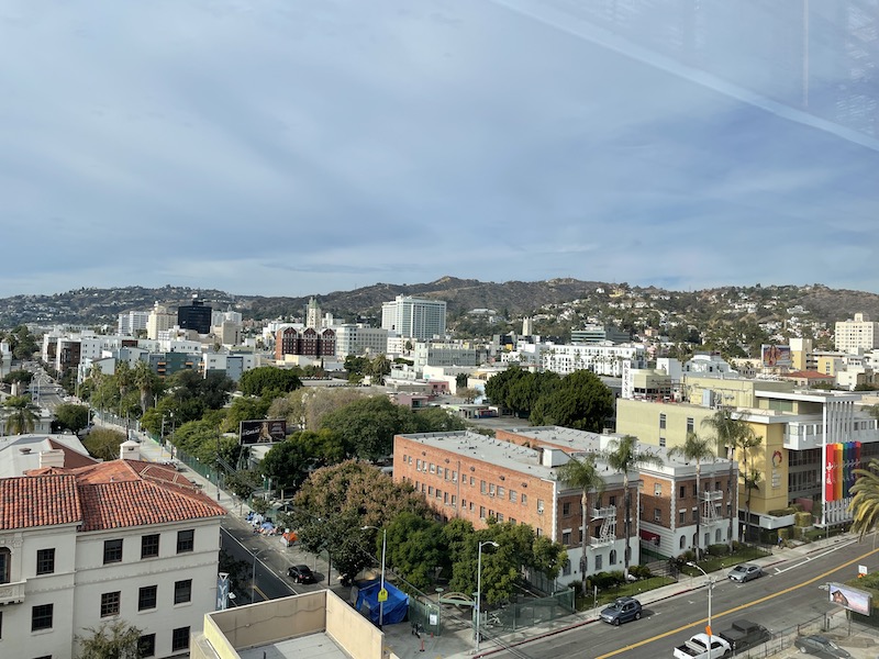 Views from the roof of the Tommie Hollywood