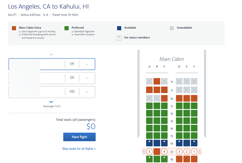 screens screenshot of a flight schedule