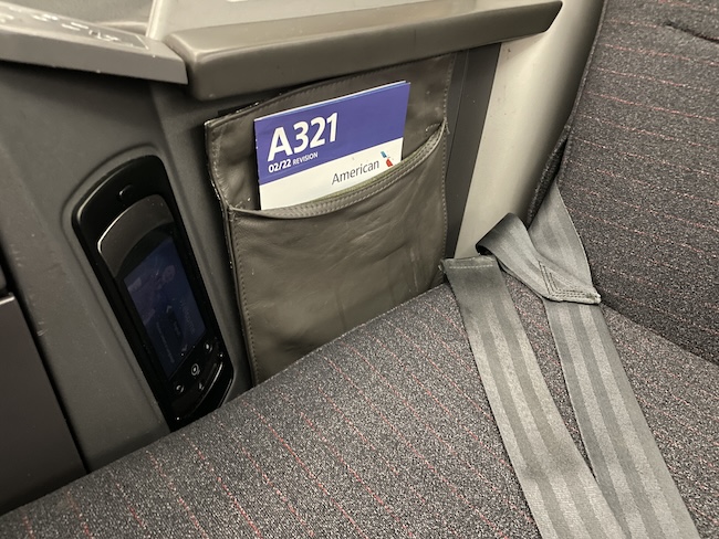 American Airlines inflight entertainment controller.