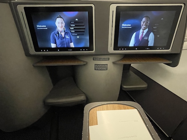 American Airlines A321T Business Class seating