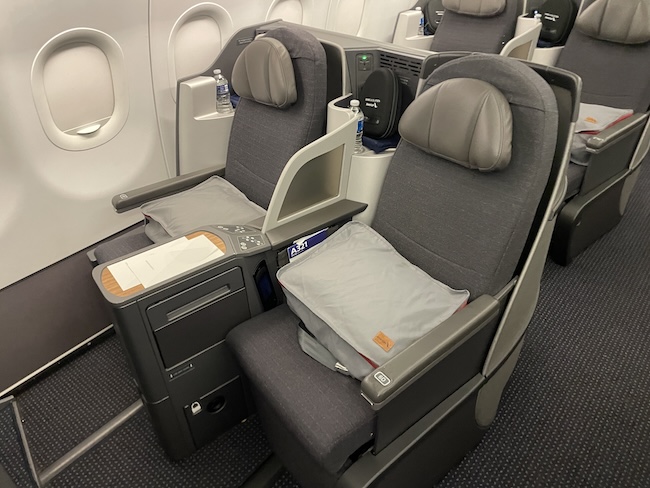 American Airlines A321T Business Class seating