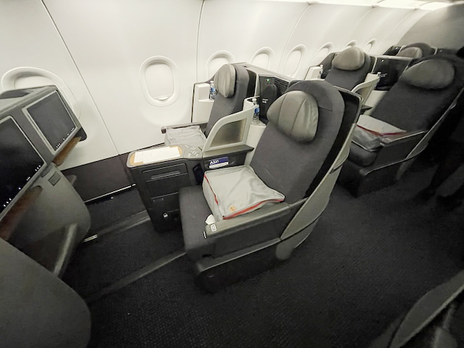 American Airlines A321T Business Class seating