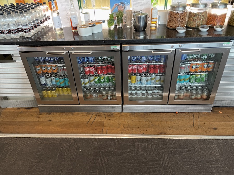 a beverage coolers on a counter