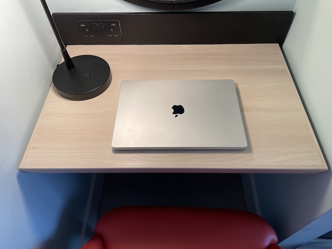 a laptop on a desk