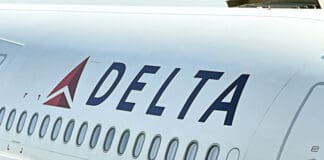 a close up of a plane
