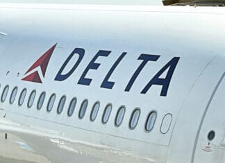 a close up of a plane