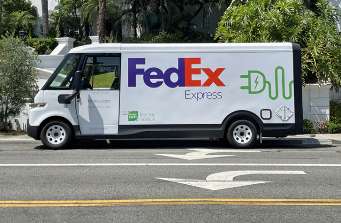 a white delivery truck on the street