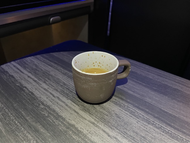 a coffee cup on a table