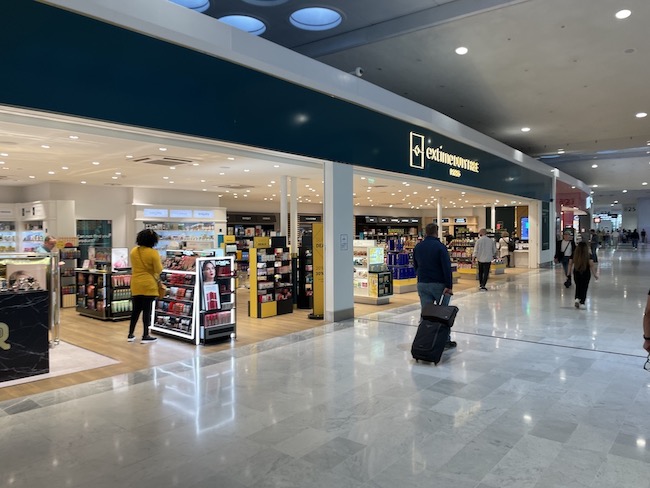 The one duty free store past immigration at T2B at CDG