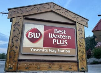 a sign on a building