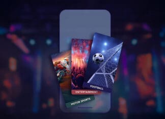 a cell phone with several cards