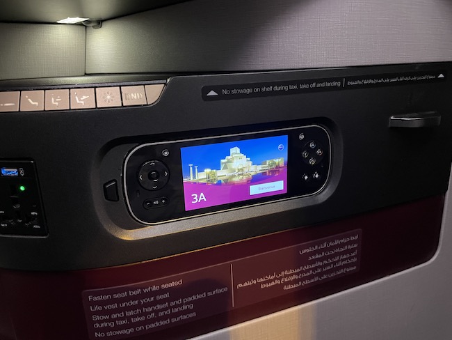 a video game system on a plane