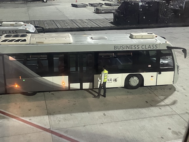 a bus parked on a tarmac