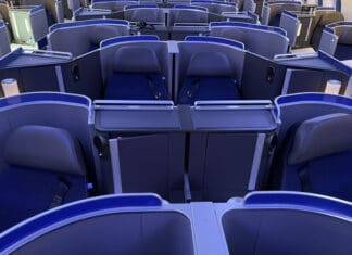 a group of seats in a plane