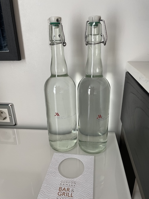 two bottles on a table