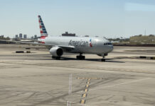 an airplane on the runway