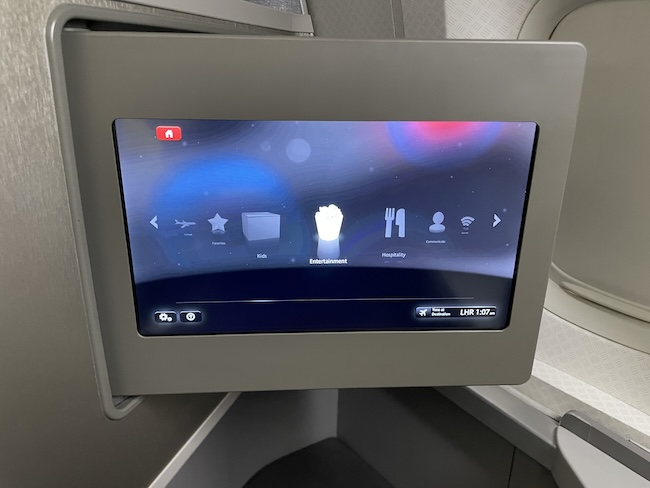 a screen on a plane