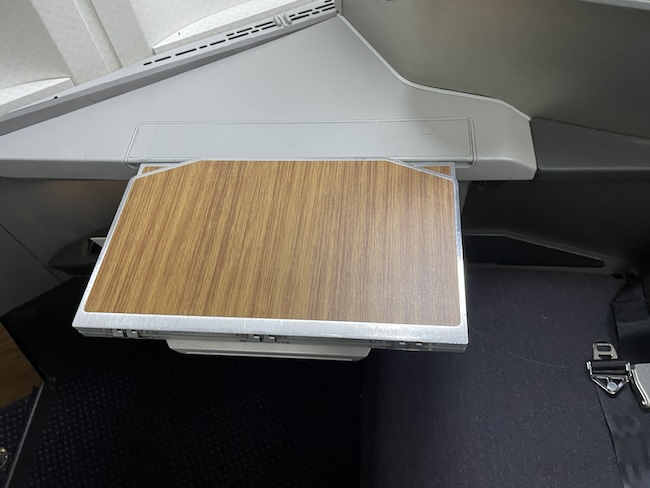 a wooden surface on a plane