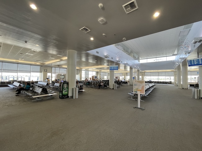 an empty airport terminal