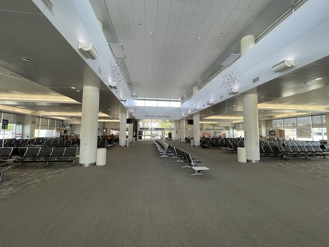 an empty airport terminal