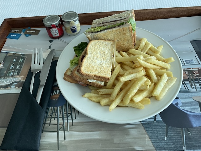 a plate of food on a table