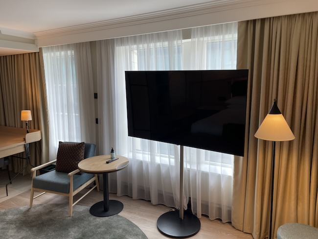 a tv in a room