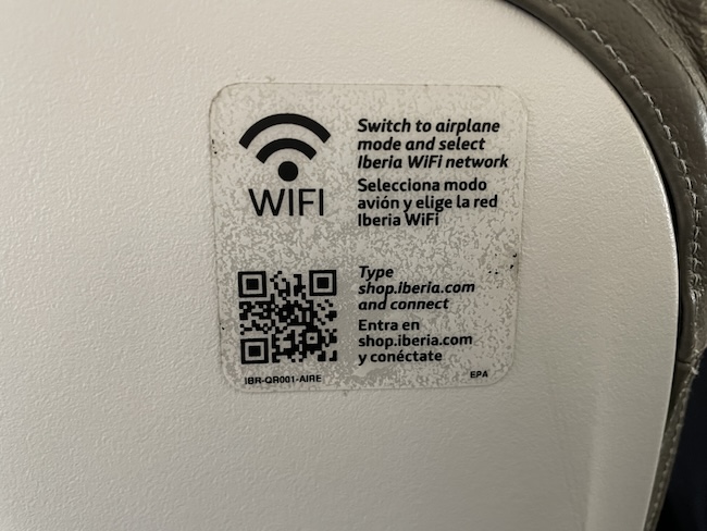 a label on a plane