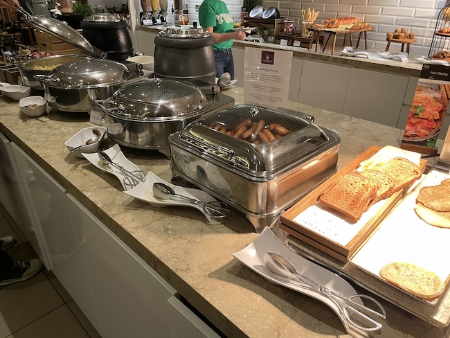 food on a counter with food on it