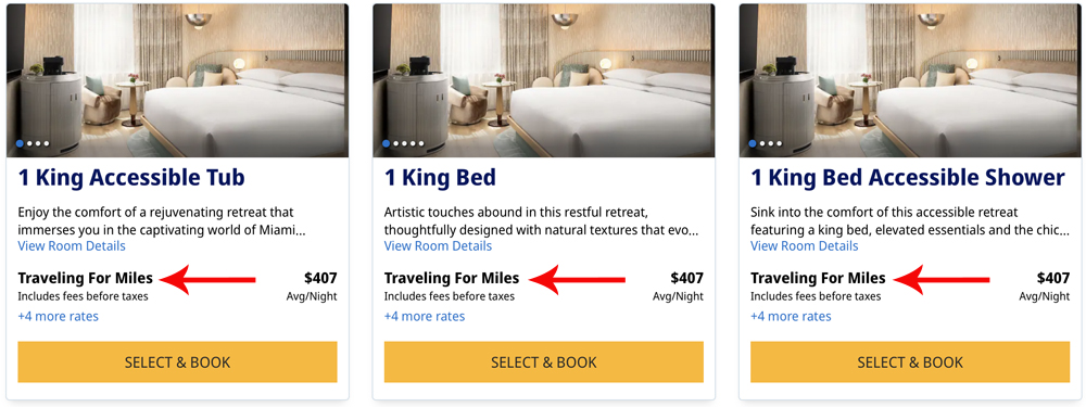 Hyatt Leverage rates displayed.