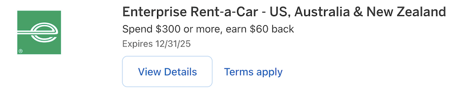 a screenshot of a car rental application