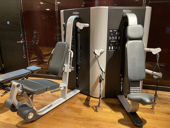 a gym equipment in a room