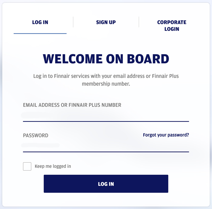 a screenshot of a login form