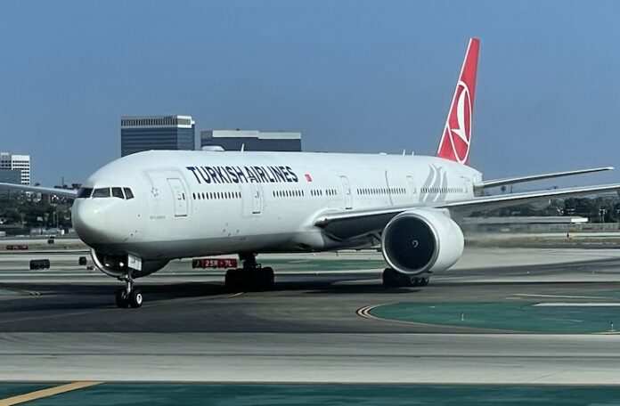 a large airplane on a runway