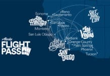 a map of cities with white text