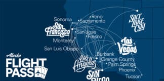 a map of cities with white text