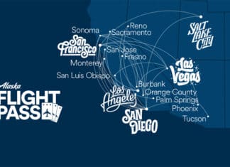 a map of cities with white text