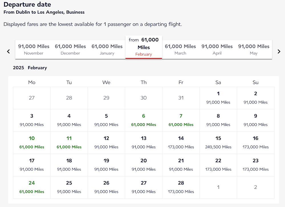 a screenshot of a flight schedule