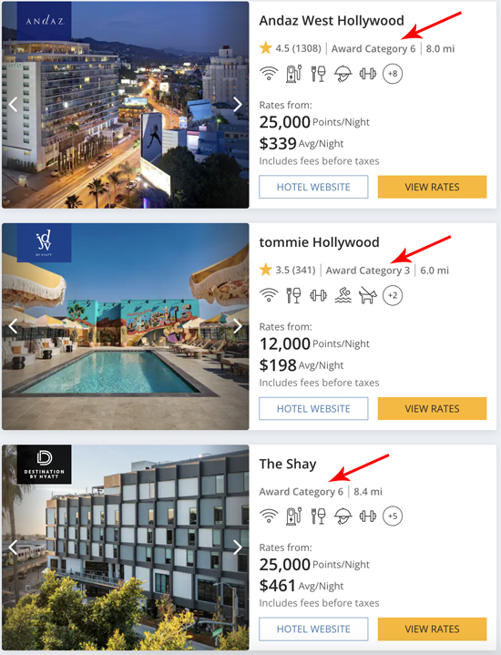 a screenshot of a hotel website