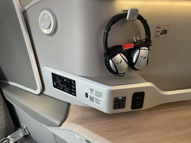 Iberia Business Class headphones.