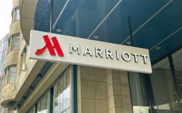 A Marriott Hotel Sign