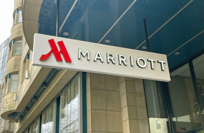 A Marriott Hotel Sign