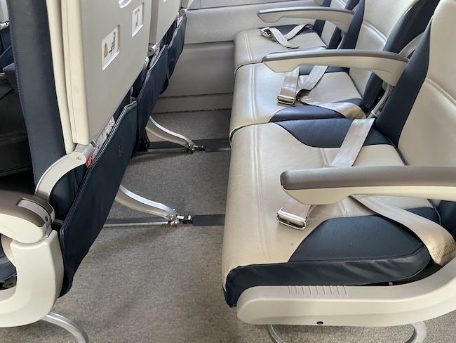 seats in an airplane with seats