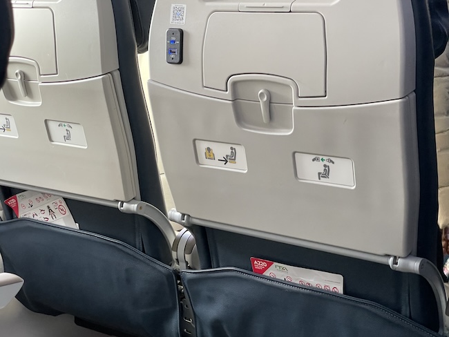 a close up of a seat