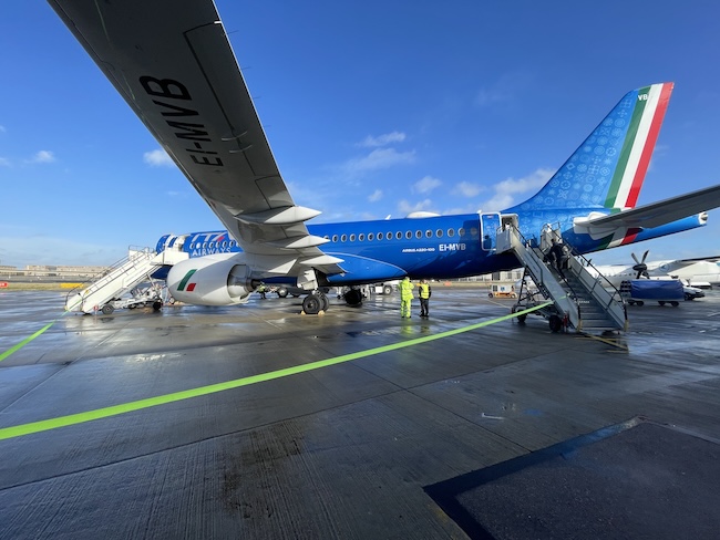 a plane on the tarmac